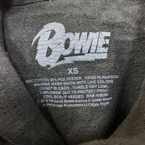 David Bowie Ziggy Stardust Black Women's Hoodie size XS - Picture 5 of 5